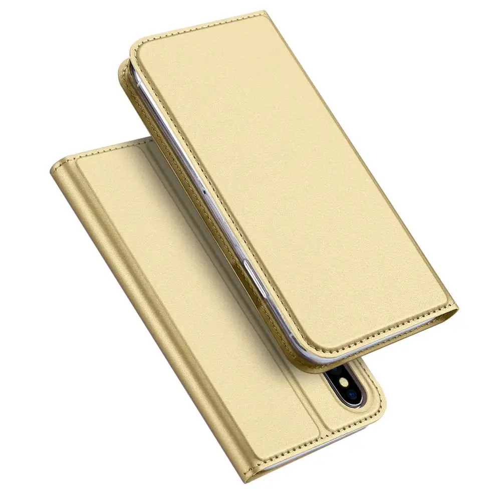Gold L-FADNUT роскошный флип-бумажник чехол для iPhone X Xr Xs Max Магнитный кожаный чехол для iphone 8 7 6 S 6 Plus 5 5S SE Coque Capa - Цвет: Gold