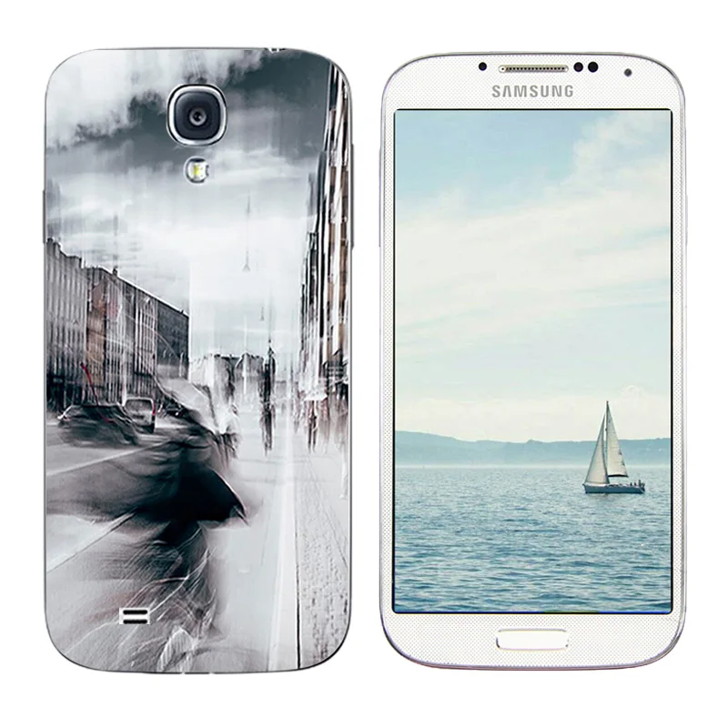for Samsung Galaxy S4 Soft Silicone Phone Case i9500 Expression Printing Back Cover Ultrathin Clear |