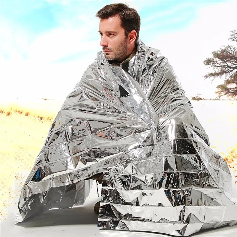 

5pcs/lot Waterproof Emergency Survival Foil Thermal First Aid Rescue Blanket