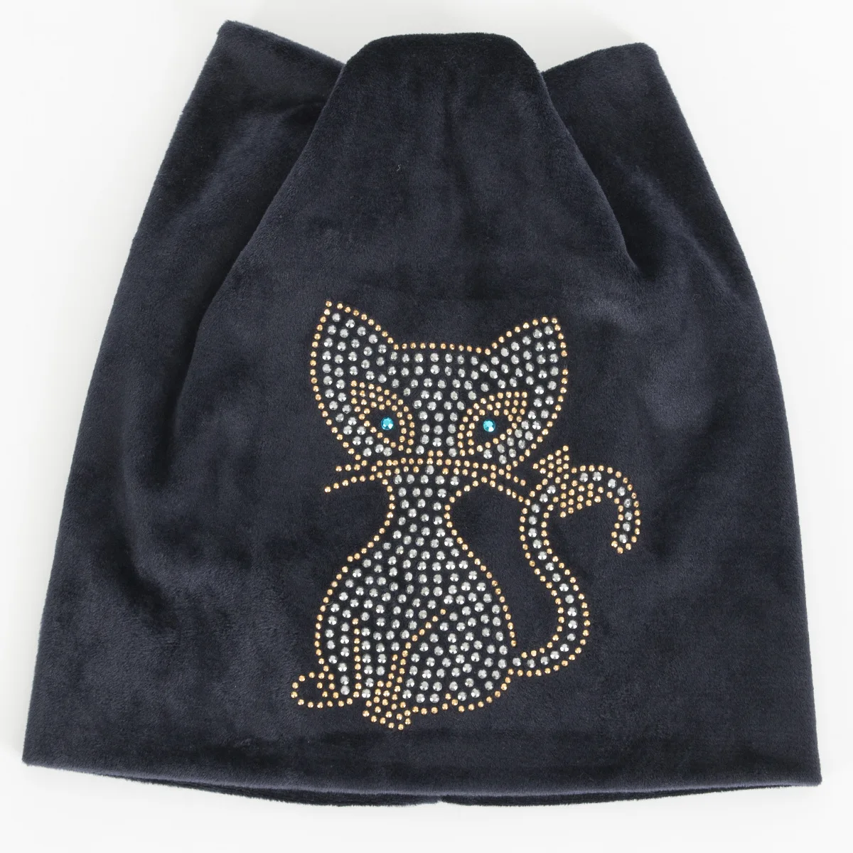 Новинка Осень зима 2018 двойная бархатная шапка с милыми кошачьими ушками женские