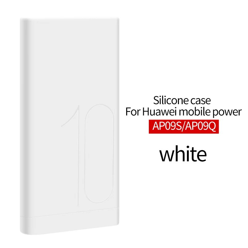 white Силиконовый чехол для huawei 10000 мАч, мобильный аккумулятор SuperCharge AP09S, нескользящий внешний корпус для huawei power bank QuickCharge AP09Q - Цвет: white