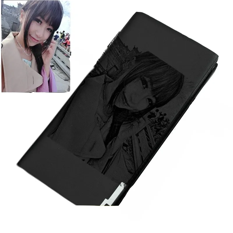 

DIY wallet men's long youth creative gift lettering engraved picture photo print customized clutch men's husband birthday wallet