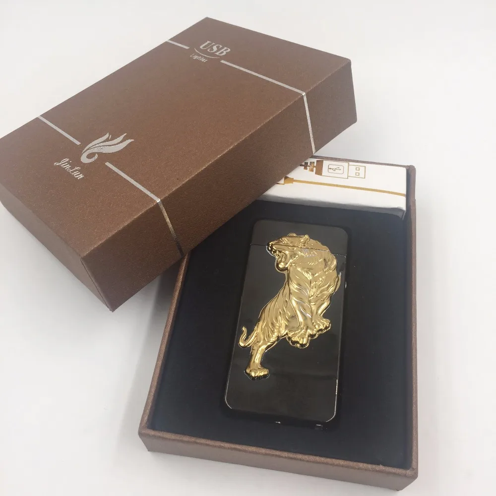 Новейшая электронная Usb зарядка двойная дуговая Зажигалка плазменный электронный импульсный Зажигалка китайский Дракон Форма зажигалка