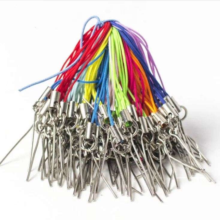 Красочные Черный Веревка телефон брелок девять Pin подвеска Подвески DIY ювелирных