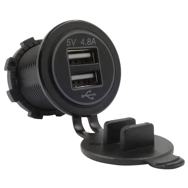 Новый 5 V 4.8A авто Прикуриватель разъем двойной USB зарядное устройство выход