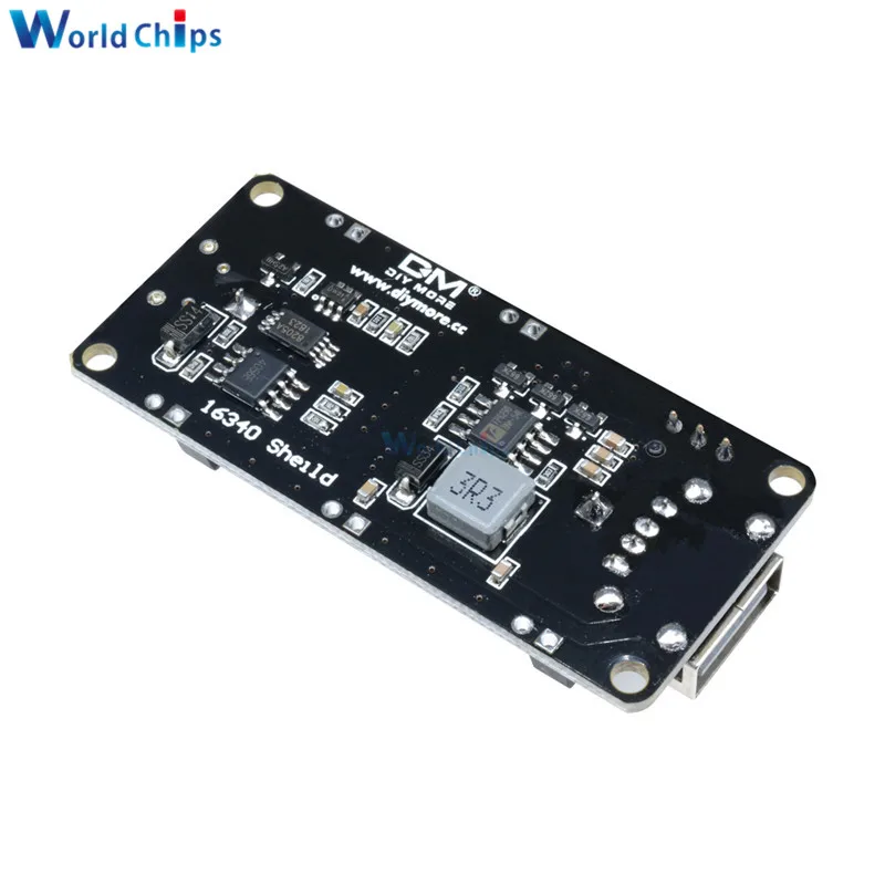 Двойное зарядное устройство для литиевой батареи 16340 защитный модуль ESP8266 ESP32