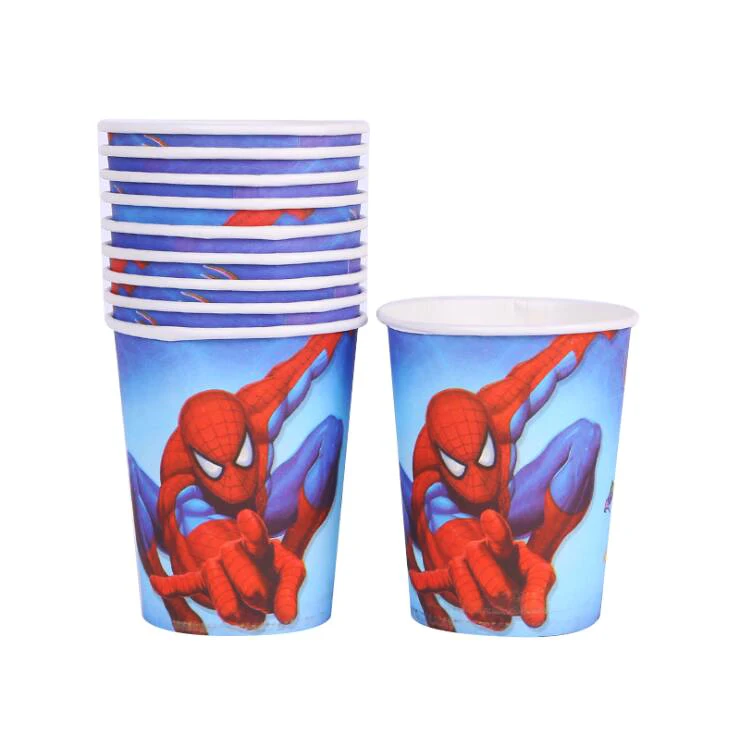 cup 10pcs 29*40 см Рисунок человека-паука, тематическая бумага Pinata для детей, детские вечерние игрушки для игр, декор для дня рождения, подарочные пакеты с днем рождения pinata - Цвет: cup 10pcs