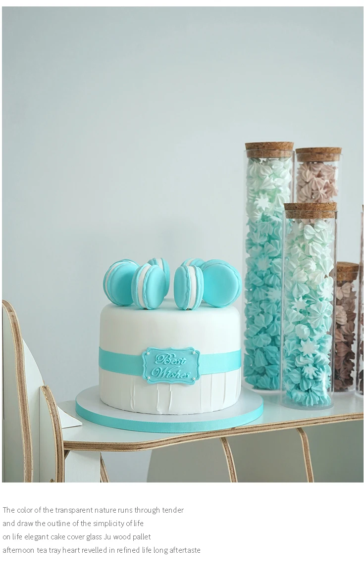 Моделирование Макарон Торт мини 6 дюймов украшения для торта Кондитерская мягкое окно украшения подарок на день рождения