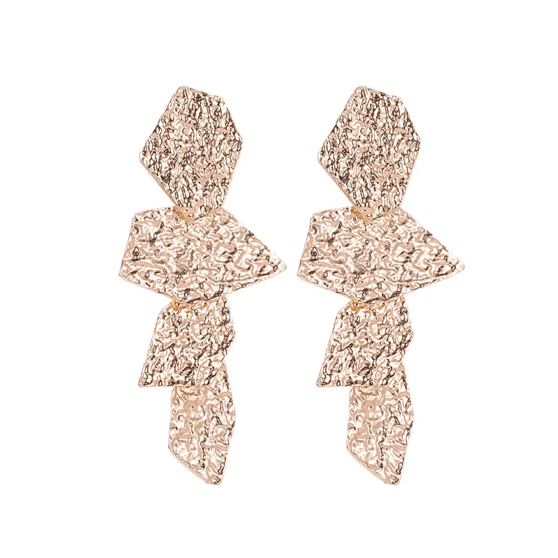 Big vintage Hyperbole Long Drop Earrings for Women Girls Dangle Hanging Geometric Pendant Jewelry Wedding Party Gifts | Украшения и