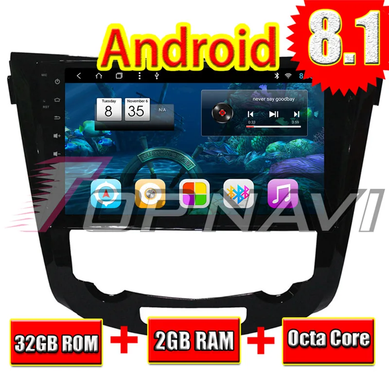 Автомобильный плеер для Nissan X Trail 2014 Android 8 1 10 дюйма двойной din автомобильный GPS