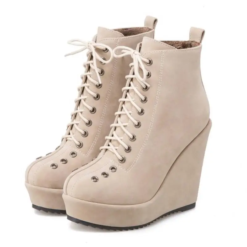 ZALAVOR/Размеры 33 43 женские полусапожки зимние ботинки на молнии теплая обувь до