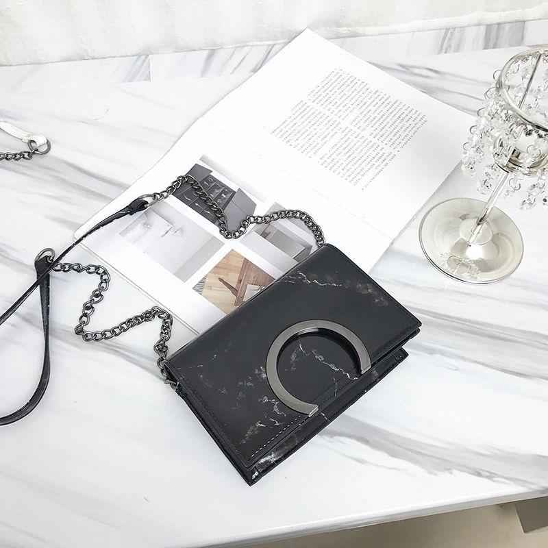 WEBONTINAL Роскошные брендовые мрамор сумки мессенджеры на цепочке для женщин Мода 2019