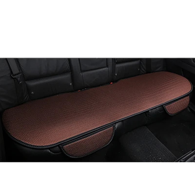 coffee Back row 1 pc Ice silk чехол для сиденья автомобиля подходит для 99% автомобиля четыре сезона универсальные удобные и дышащие автомобильные аксессуары - Название цвета: coffee Back row 1 pc