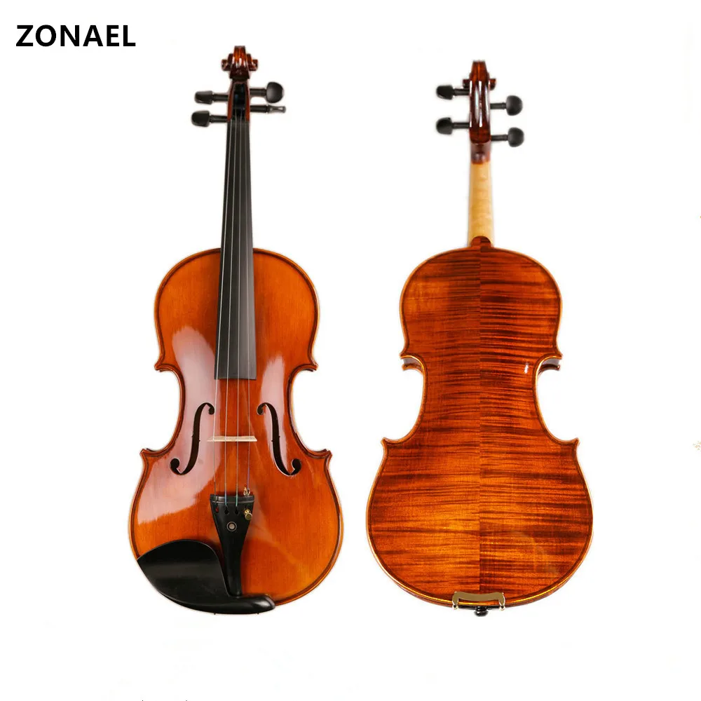 

ZONAEL Скрипка для начинающих 4/4 клен скрипка o 3/4 античный матовый высококачественный ручной работы акустическая Скрипка чехол с бантом каниф...