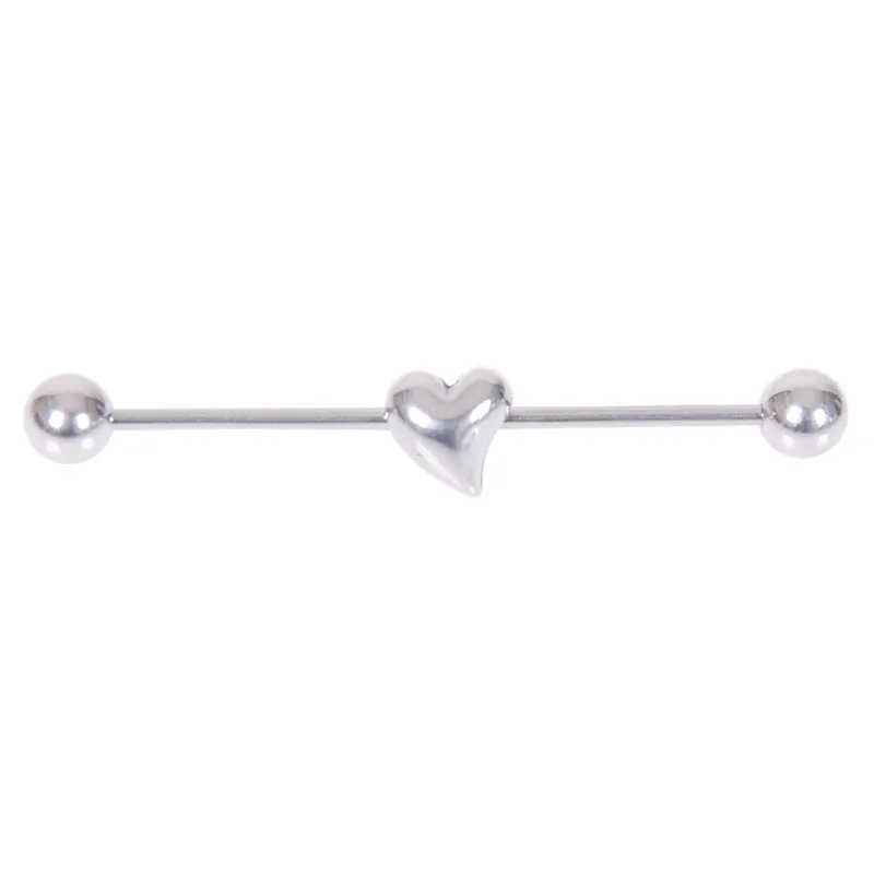 imixlot 1 PC Simple Personality Stainless Steel Heart Piercing Women Men Ear Bone Nail Accessories | Украшения и аксессуары