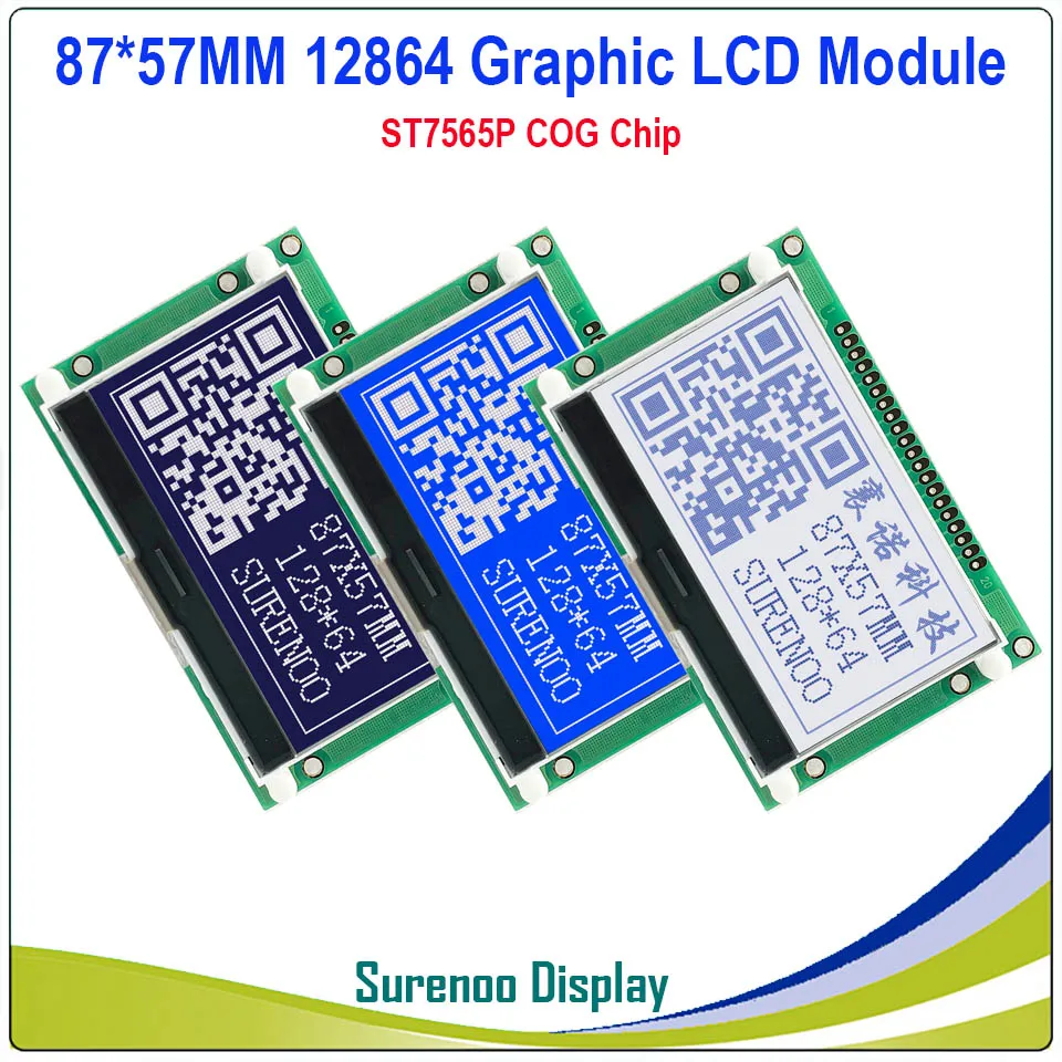 2 9 &quot87*57 мм 12864 128X64 графический COG ЖК модуль экран LCM встроенный ST7565P поддержка