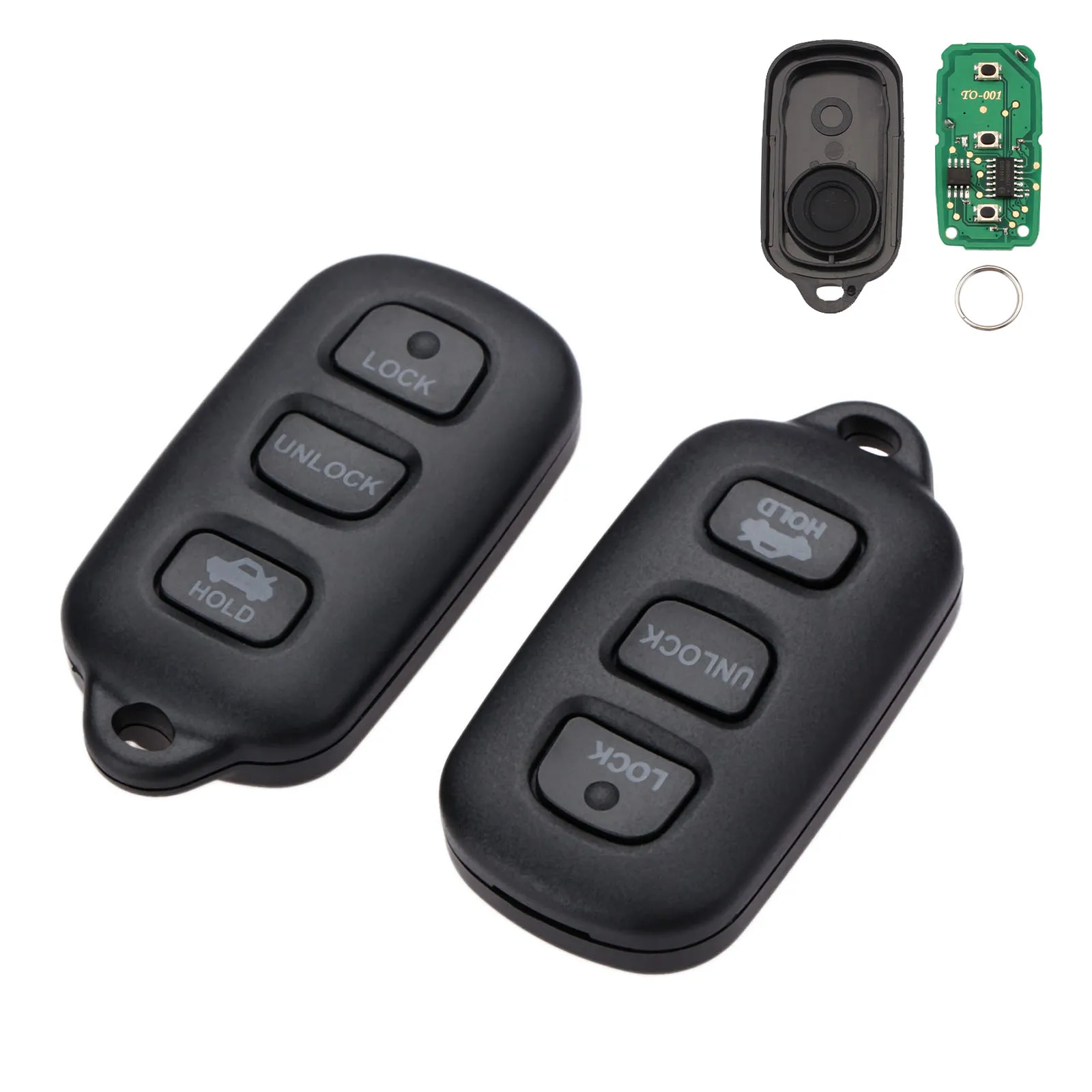 Yetaha 2 шт. дистанционный Автомобильный ключ для Toyota Camry Solara Corolla Sienna 4Runner 2000 2001 2002 2003