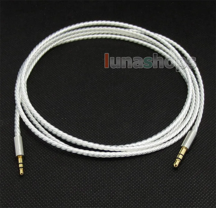 LN004391 1 5 м посеребренный 3 мм до 2 кабель для наушников Sennheiser HD500 HD570 EH2270 HD590 Philips Fidelio