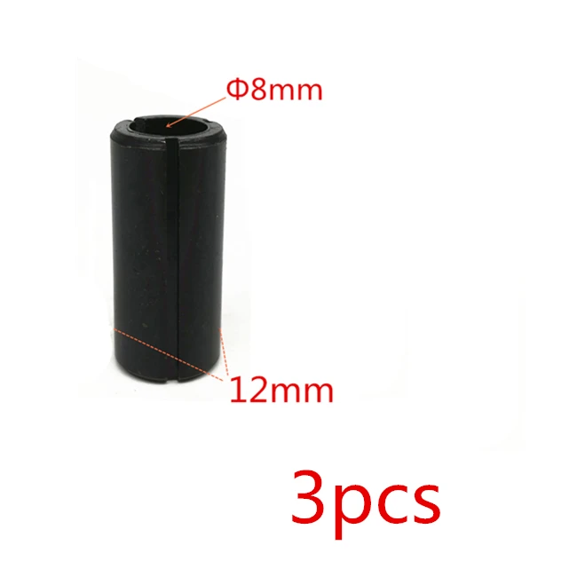 I 12-8mm 3pcs Адаптер хвостовик ЧПУ фрезерный станок инструментальная Цанга конические гайки для Makita BOSCH HITACHI DeWALT фрезерный 1/" 1/4" 3/" 6 мм 6,35 мм 8 мм 12 мм 12,7 мм - Цвет: I 12-8mm 3pcs