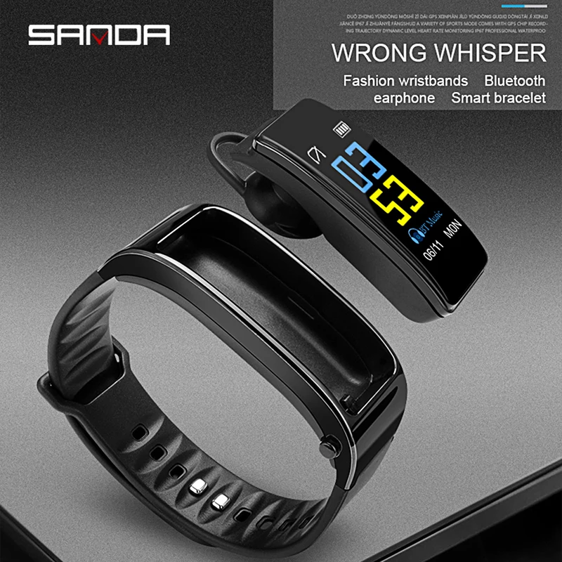 Смарт-часы SANDA мужские спортивные с Bluetooth и цветным экраном | Наручные часы