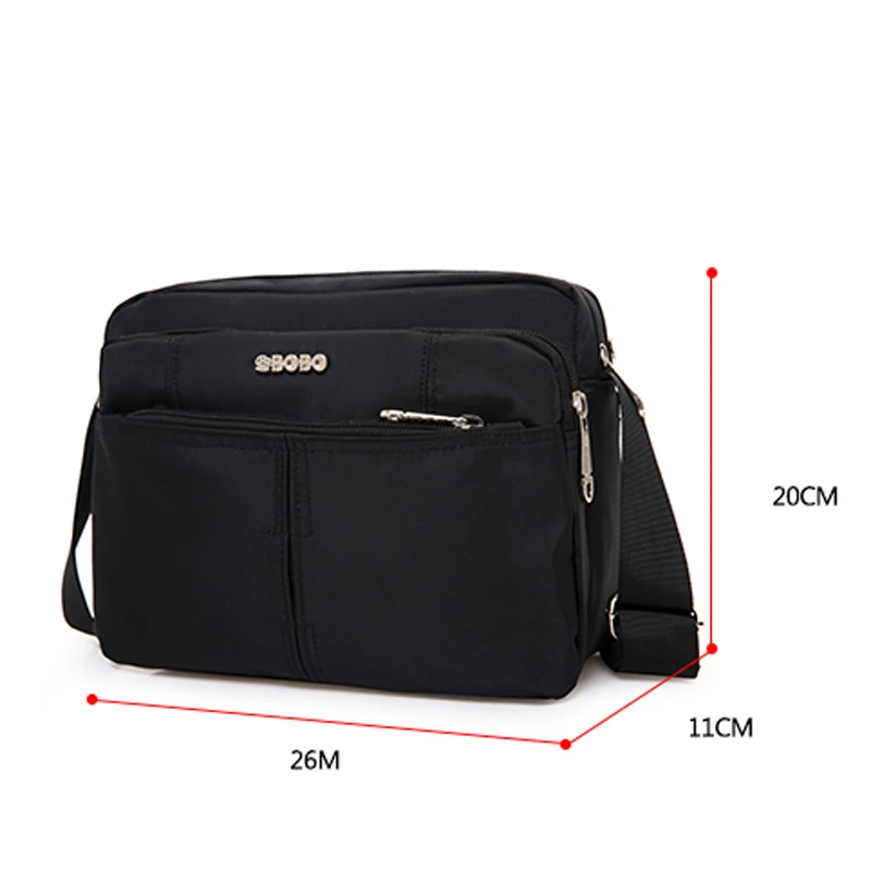 Bobo Брендовые женские плеча Сумки Водонепроницаемый нейлон для мужчин посланник