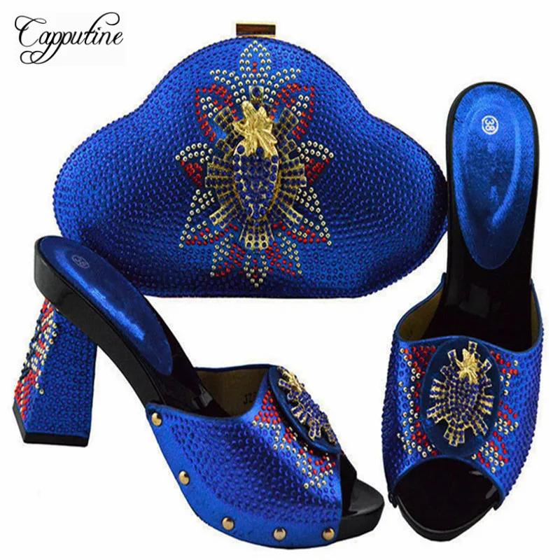 Capputine/Новое поступление комплект из женской обуви и сумки красного цвета сумочки