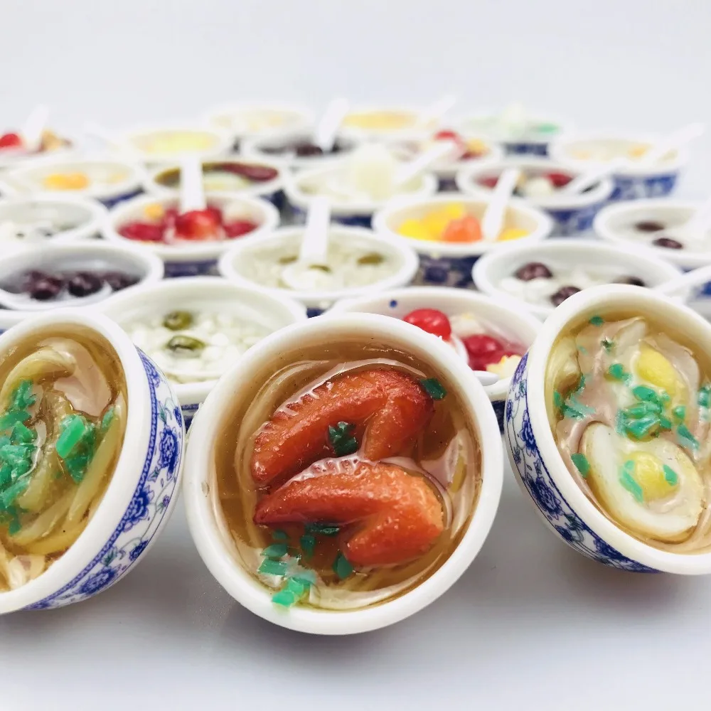 6 шт./лот масштаб 1/6 миниатюрный кукольный домик фарша десертная Лапша для блайз