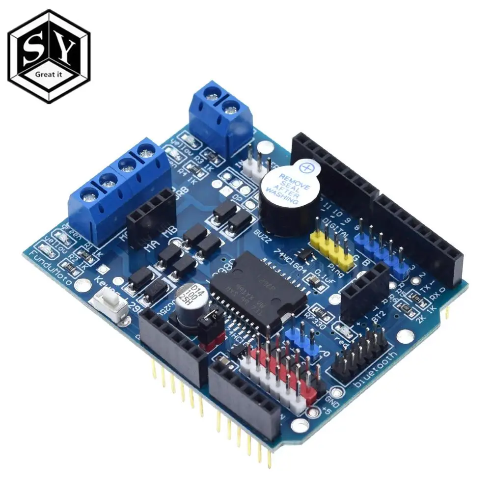 Great IT L298P контроллер скорости ШИМ двойной высокомощный H образный драйвер Bluetooth