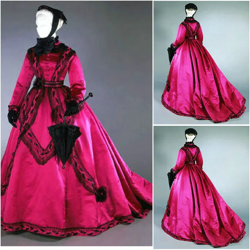 

Historical Civil War Southern Belle Gown evening Dress/Victorian Lolita dresses/scarlett dress US6-26 SC-862