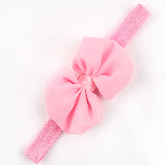 Эластичные повязки для волос с бантом девочек модные аксессуары новорожденных