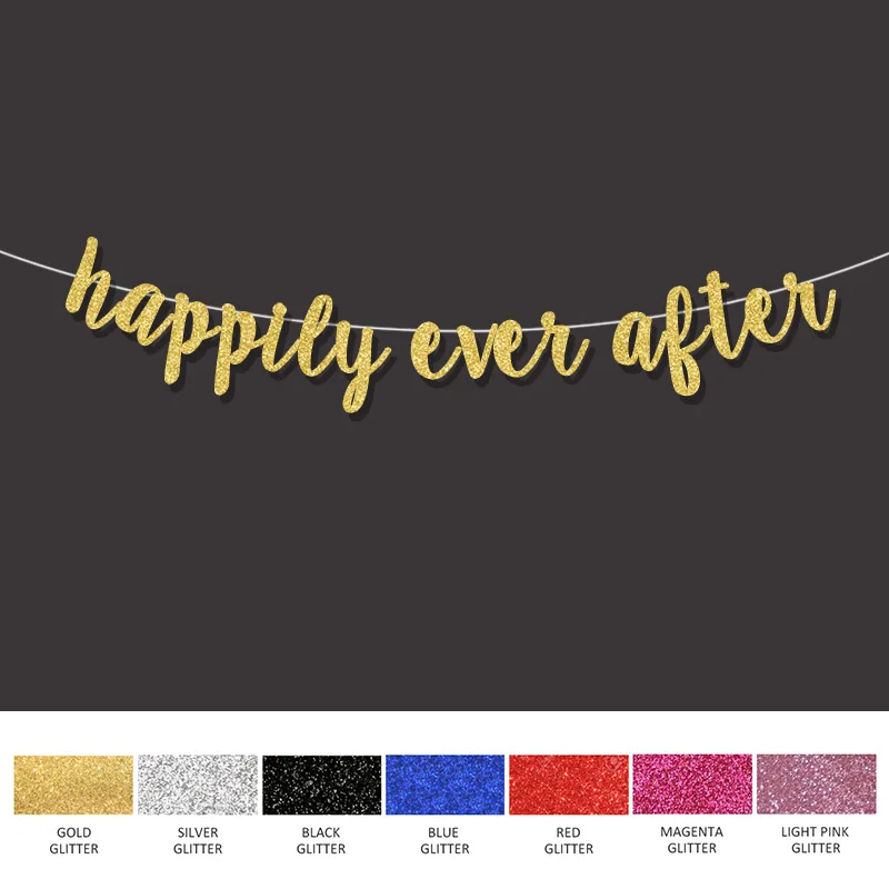 Свадебный Декор счастливый вечный после баннера обручальное искусственное