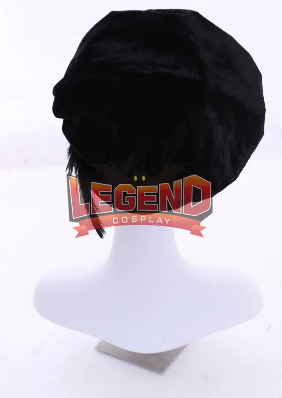 Взрослая возрождения средневековая Маскировочная шляпа Маффин черного цвета