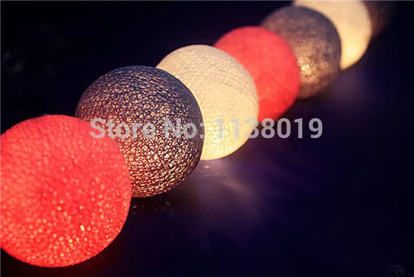 Микс темно серая/ярко розовая/кремово Белая Гирлянда из 20 хлопковых шариков