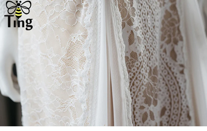 Tingfly дизайн кружевные вечерние платья для женщин на открытом воздухе элегантный