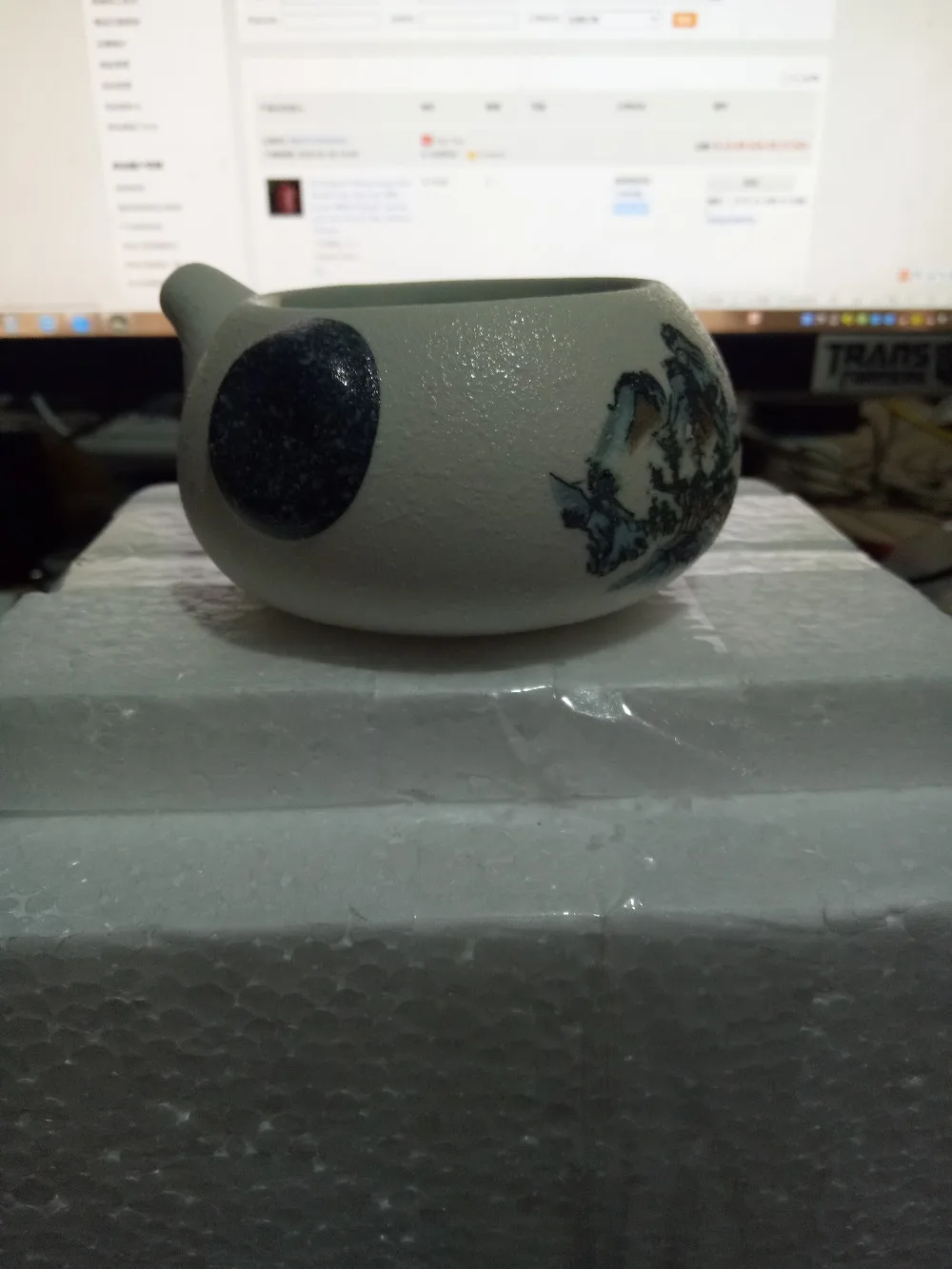 Ярмарка чашка синий и белый чайник, костяного фарфора GaiWan, Chahai, фарфор фильтр кружка, чайный сервис