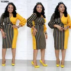 Африканские платья Дашики для женщин, новинка 2019, Африканское платье с длинным рукавом, африканские платья из Анкары, модная африканская юбка, одежда