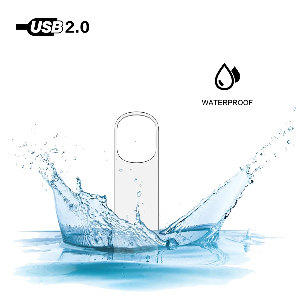 Водонепроницаемый металлический флэш накопитель USB 8 ГБ 16 32 64 128 cle Usb флеш памяти