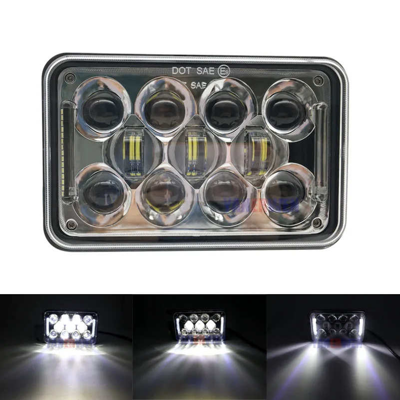 

4x6'' inch LED Headlight Sealed Beam Bulb Fit for H4656 4651 Kenworth Peterbilt Chevrolet GMC TOYOTA Nissan Buick