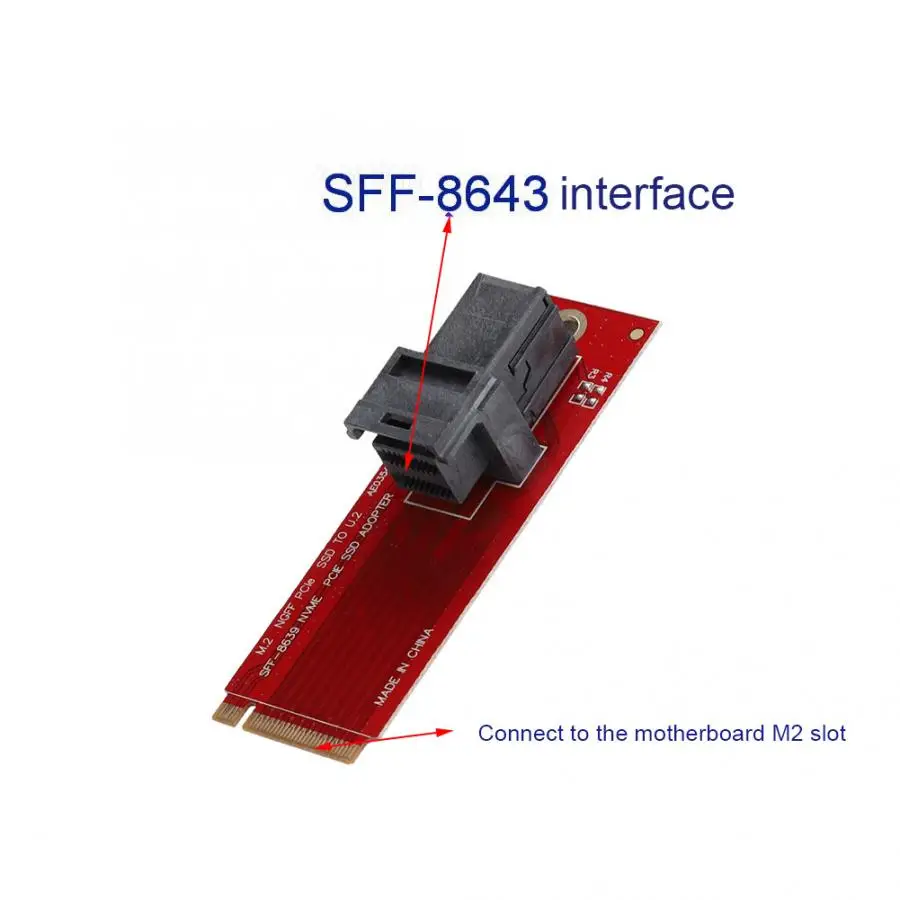 Для Intel P3700 Samsung PM963 (S) MiniSAS M.2 к U.2 SFF 8639 переходника карты PCI Ex4|Компьютерные кабели и