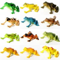 12pcs figure model plastic frog action figures kids toy setassorted plastic frog animal realistic collection toy frogs for kids