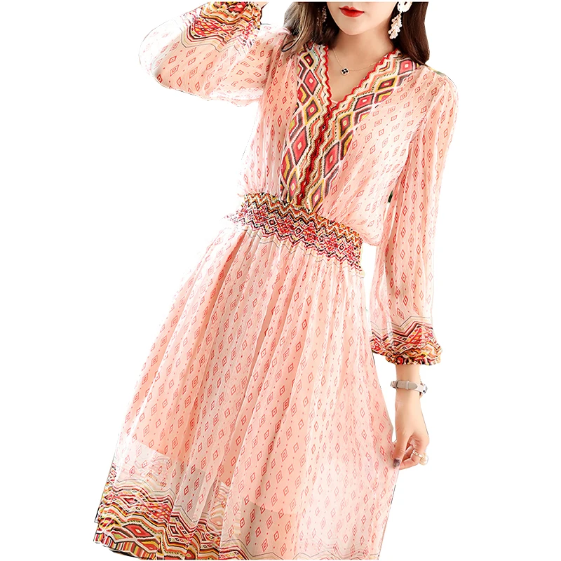 2019 Новое высокое качество модное дизайнерское подиумное летнее платье женское