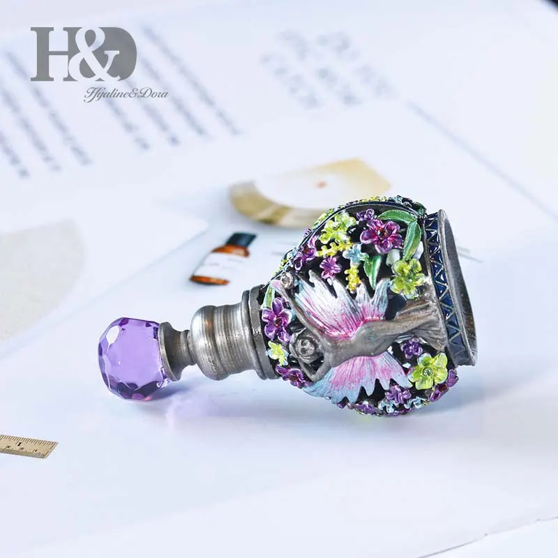 H & D 6 мл мини винтажный Ангел пустая многоразовая бутылка для духов античное