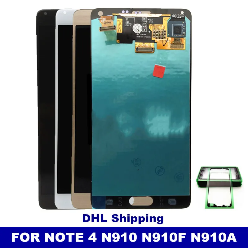 ЖК дисплей для Samsung Galaxy Note 4 Note4 N910 N910C N910A N910F кодирующий преобразователь