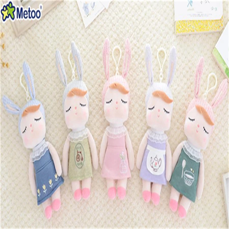 10 шт./лот подлинные куклы Кролик Metoo Angela Мини Мягкие плюшевые игрушки Симпатичные