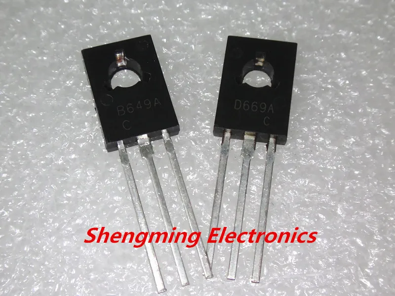 10 пар транзисторов 2SD669A 2SB649A (10 шт. D669A + B649A) TO-126 20 | Электронные компоненты и
