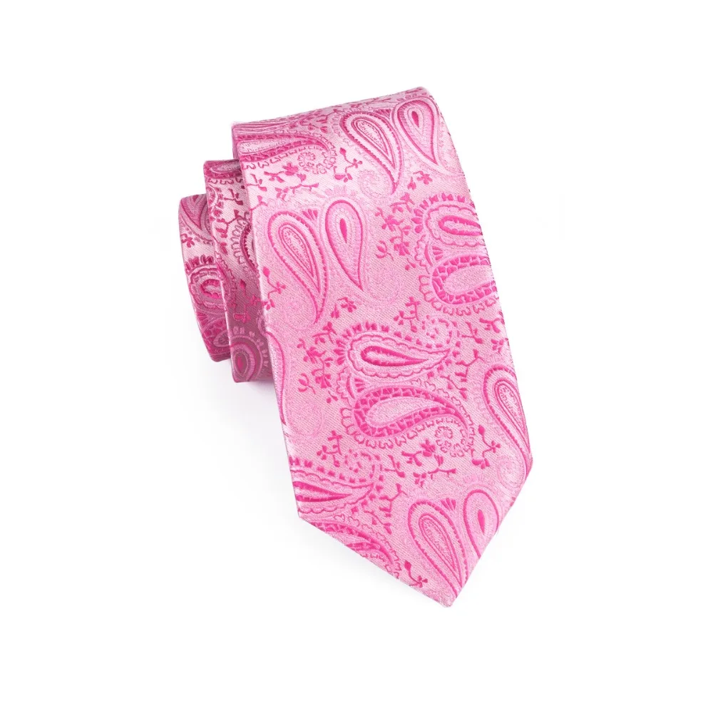 Мужской комплект из галстука и запонок 100% шелка|paisley tie|silk tieties for men |