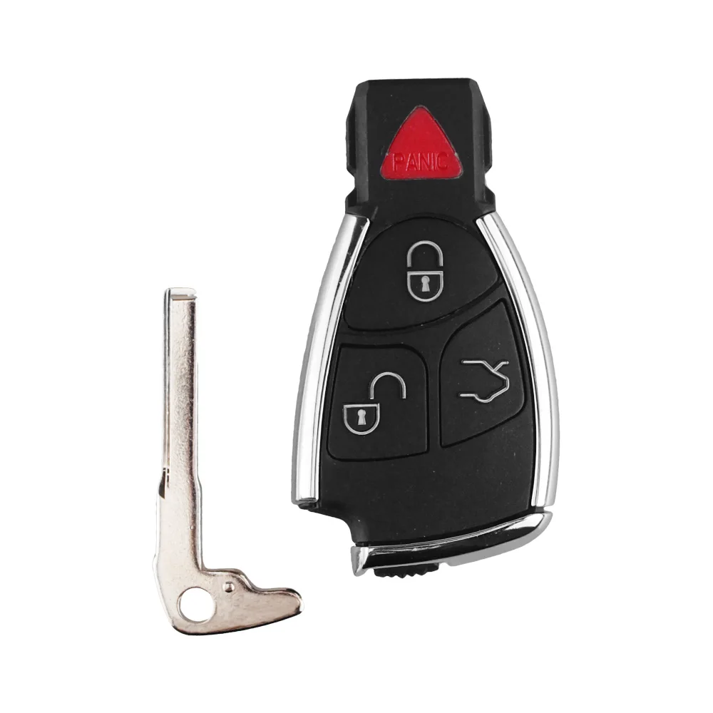 KEYYOU 4 кнопки новый стиль модифицированный чехол для ключей Fob Mercedes Benz CLS C E S 3 + 1