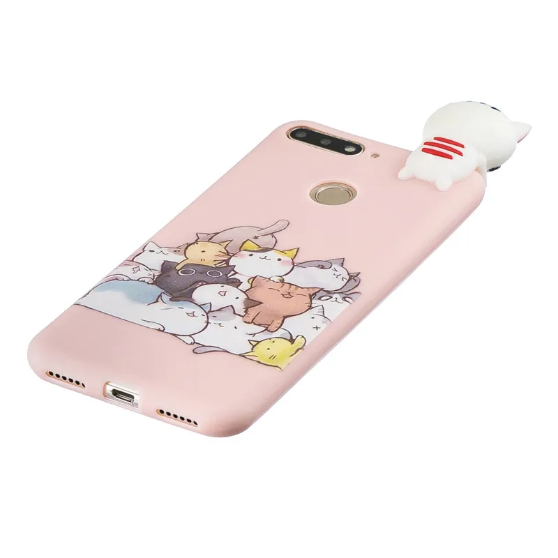 Soft TPU Case For Coque Huawei honor 7A Pro case 5.7 inch Cover Y6 Prime 2018 3D DIY Dolls Toys Phone Capa Funda | Мобильные