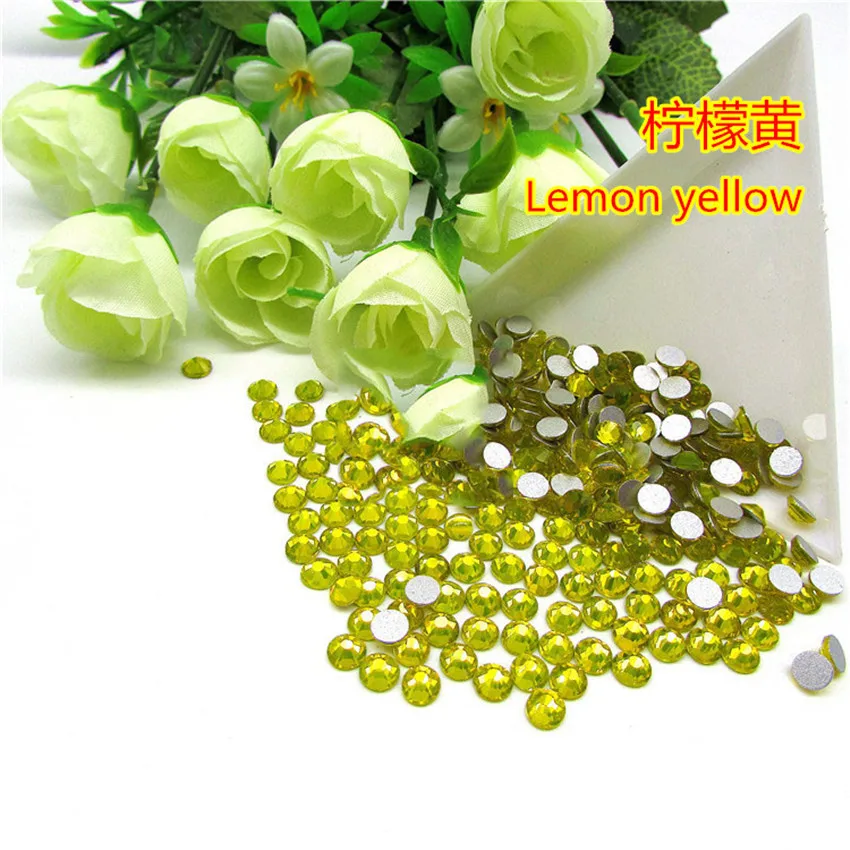 

SS4 1.5-1.6mm 1440pcs Citrine Color Nail Art Rhinestones Non HotFix Rhinestones DIYNail Art DecorationsGarment Accessories