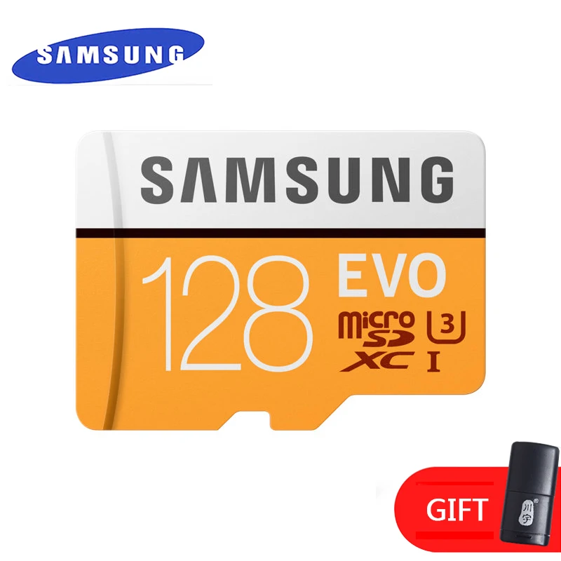 128GB Class10 GIFT SAMSUNG Оригинальная карта памяти micro sd 16 Гб/32 ГБ/SDHC 64 Гб/SDXC класс 10 EVO TF флеш-КАРТЫ Подлинная безопасность - Емкость: 128GB Class10 GIFT